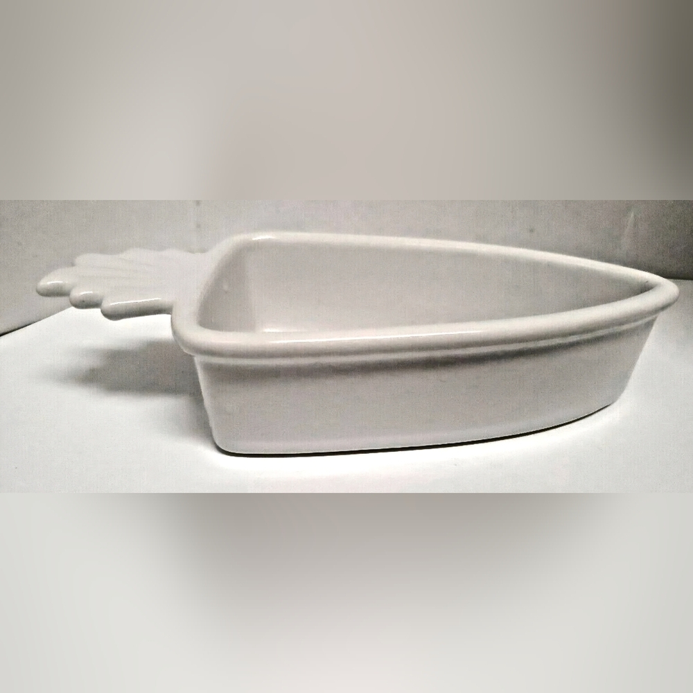 Chantal 1 Cup White  Carrot Shaped Ramekin